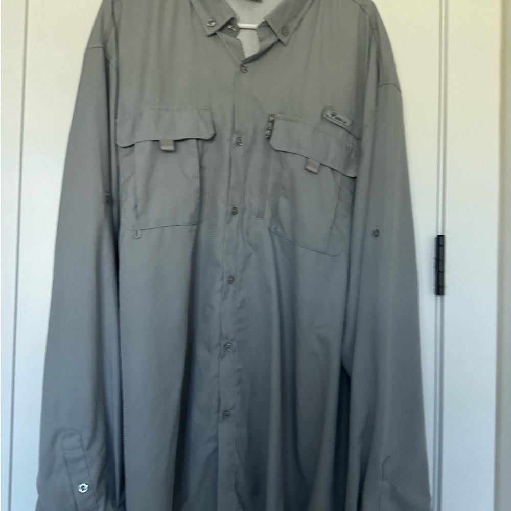 Pudolla Men's Long Sleeve Outdoor Shirt Size 4XL